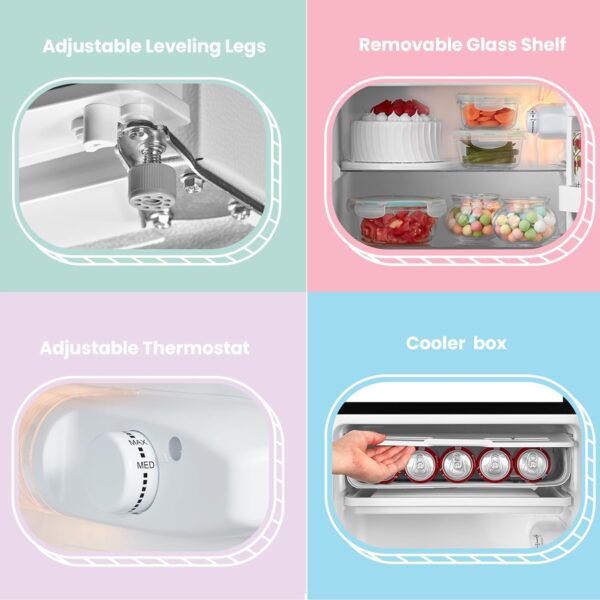 COMFEE' RCD93BL2(E) Under Counter Fridge - 93L - Image 6