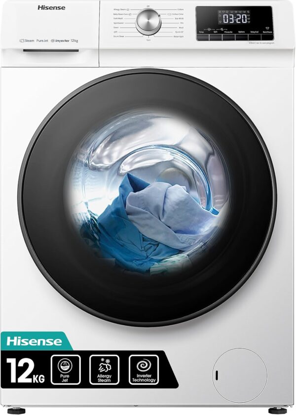 Hisense Freestanding 12 KG Front Load Washing