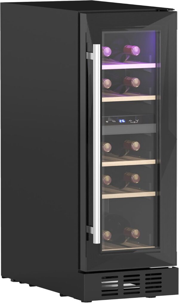 HOMCOM Dual Zone Wine Cooler – Built-In/Freestanding - 52L