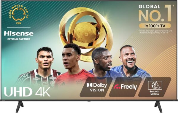 Hisense 65E6NTUK – 65” UHD Smart TV, Dolby Vision, Game Mode+ (Class E)