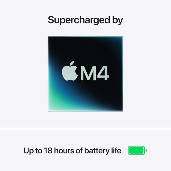 Apple 2025 MacBook Air 13-inch Laptop with M4 chip Midnight - Image 3