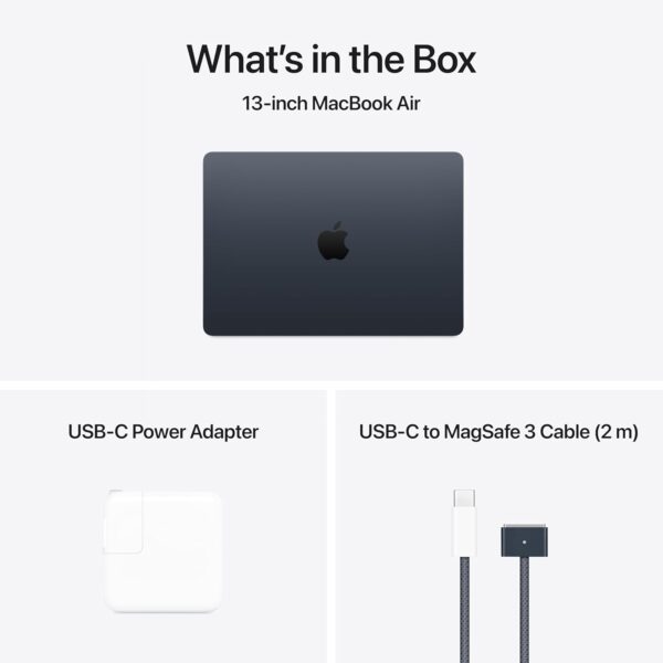Apple 2025 MacBook Air 13-inch Laptop with M4 chip Midnight - Image 7