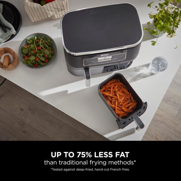 Ninja AF300UK Digital Air Fryer – 6-in-1, Dual Zone, 7.6L, Black - Image 7
