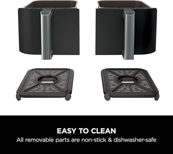 Ninja AF300UK Digital Air Fryer – 6-in-1, Dual Zone, 7.6L, Black - Image 2