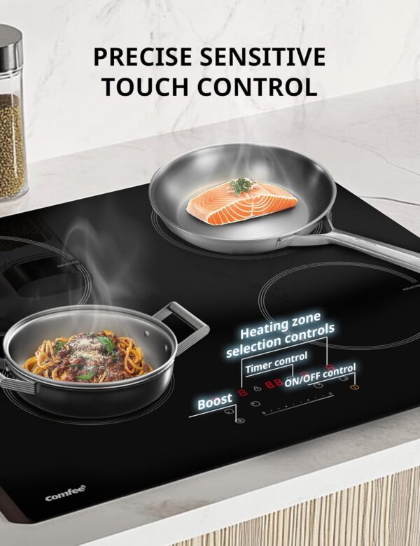 COMFEE' Induction Hob 7400 WATT with 4 Zones - Image 9